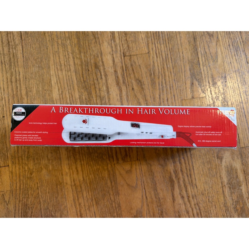 Voloom Classic Hair Volumizing Iron White Ceramic Digital Heat Control OIIPW15 - Picture 4 of 7